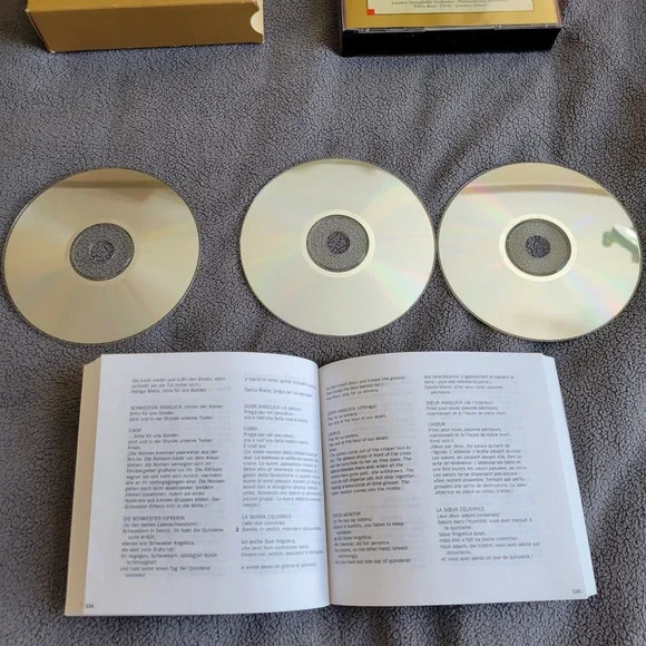 PUCCINI Il Trittico Il Tabarro Suor Angelica Gianni Schicchi London Symphony EMI - Picture 3 of 4